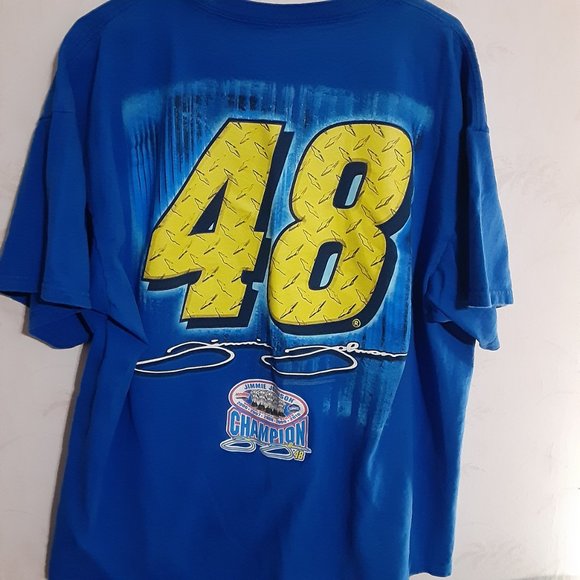Nascar 2011 Men's Jimmie Johnson 5 Time Sprint Cup Champion T Shirt in Size 2XL - Picture 3 of 7